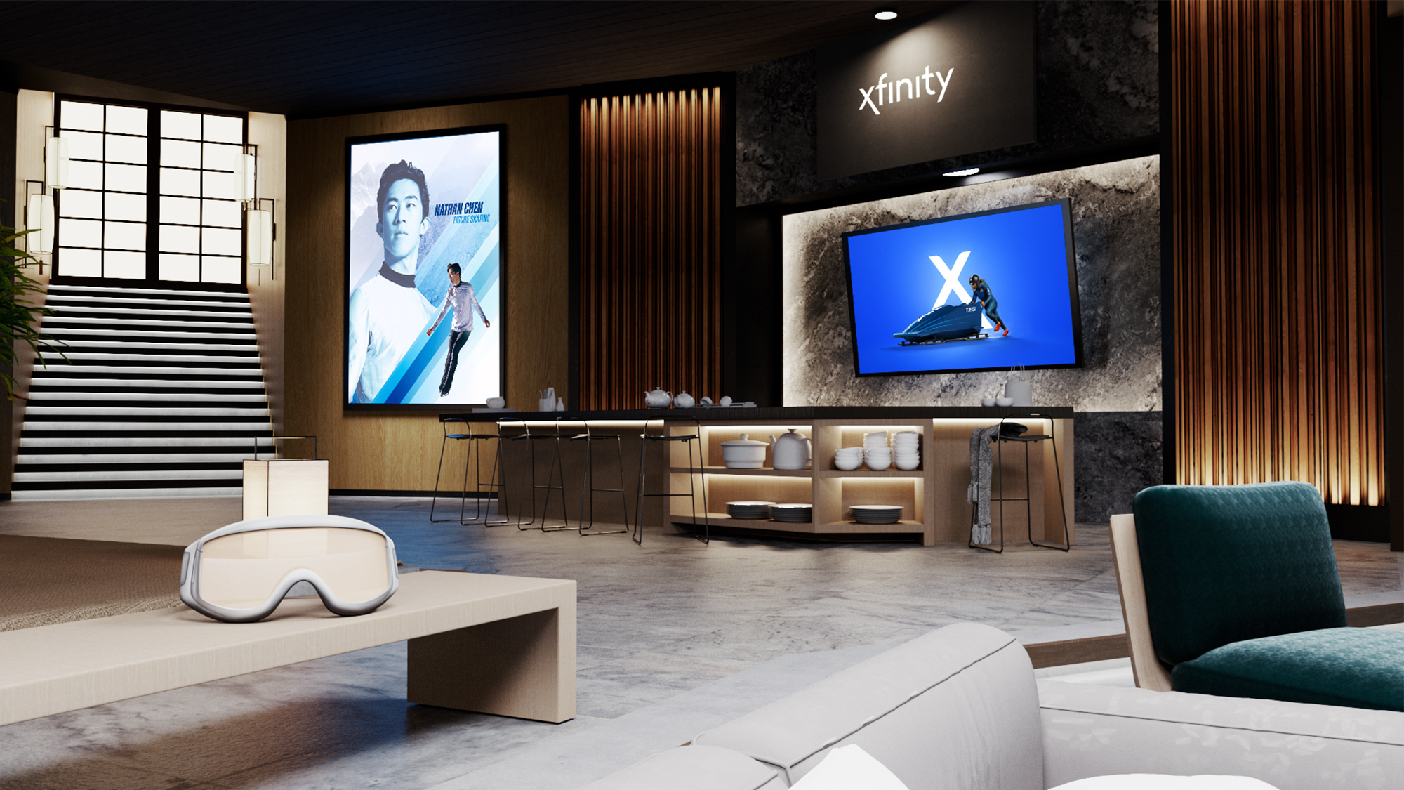 The app, tailored to the Meta Quest 2, will provide access to more than 150 hours of live and on-demand Olympics coverage in 8K.
(Source: Comcast NBCUniversal)