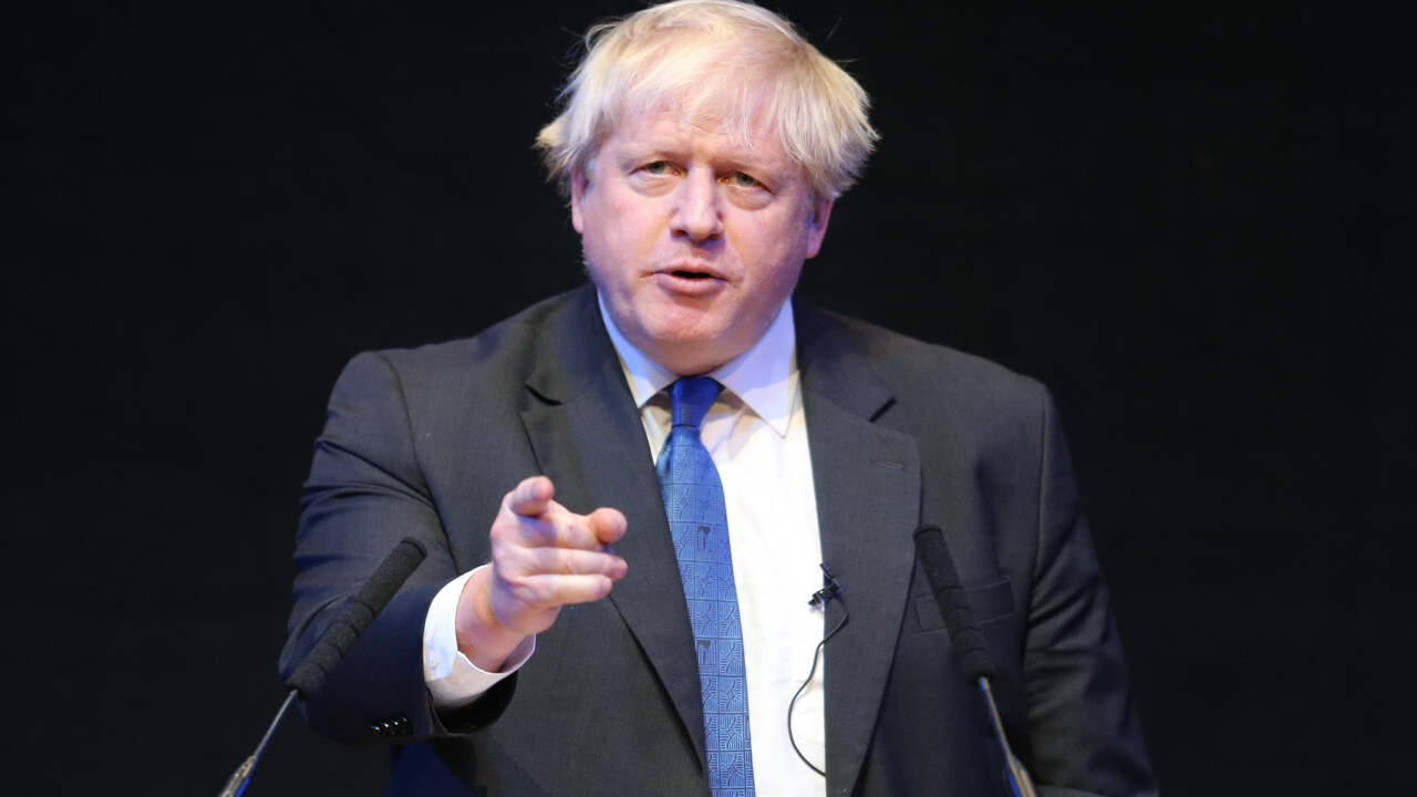 Boris Johnson's obsession with Churchill has him frame himself as the plucky underdog - rather than finding ways to deflect opinion from recent scandals.
(Source: Allstar Picture Library Ltd/Alamy Stock Photo)