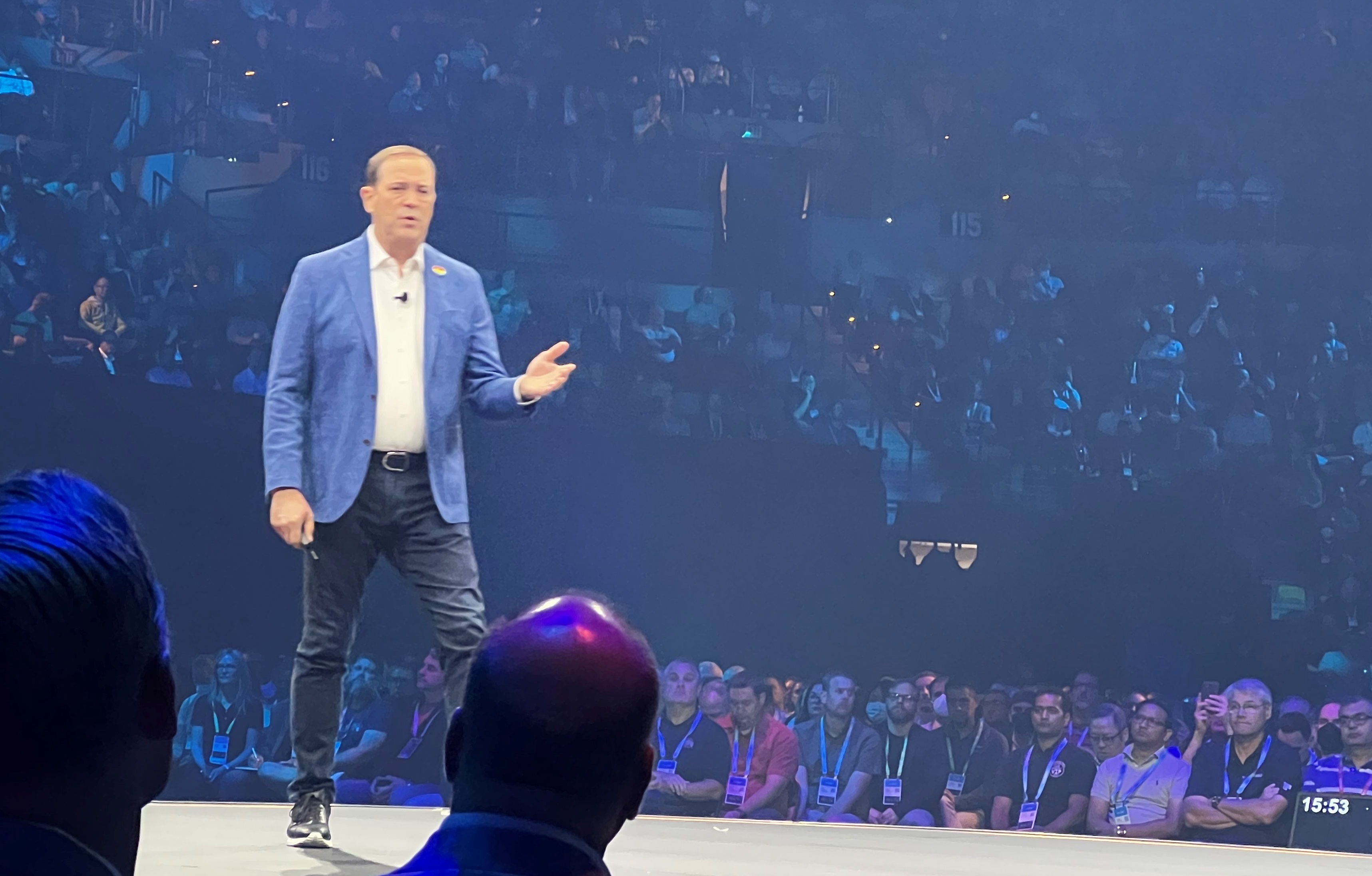 'There's always going to be some sort of crisis,' Cisco CEO Chuck Robbins said during his Cisco Live keynote.
(Source: Light Reading/Jeff Baumgartner)