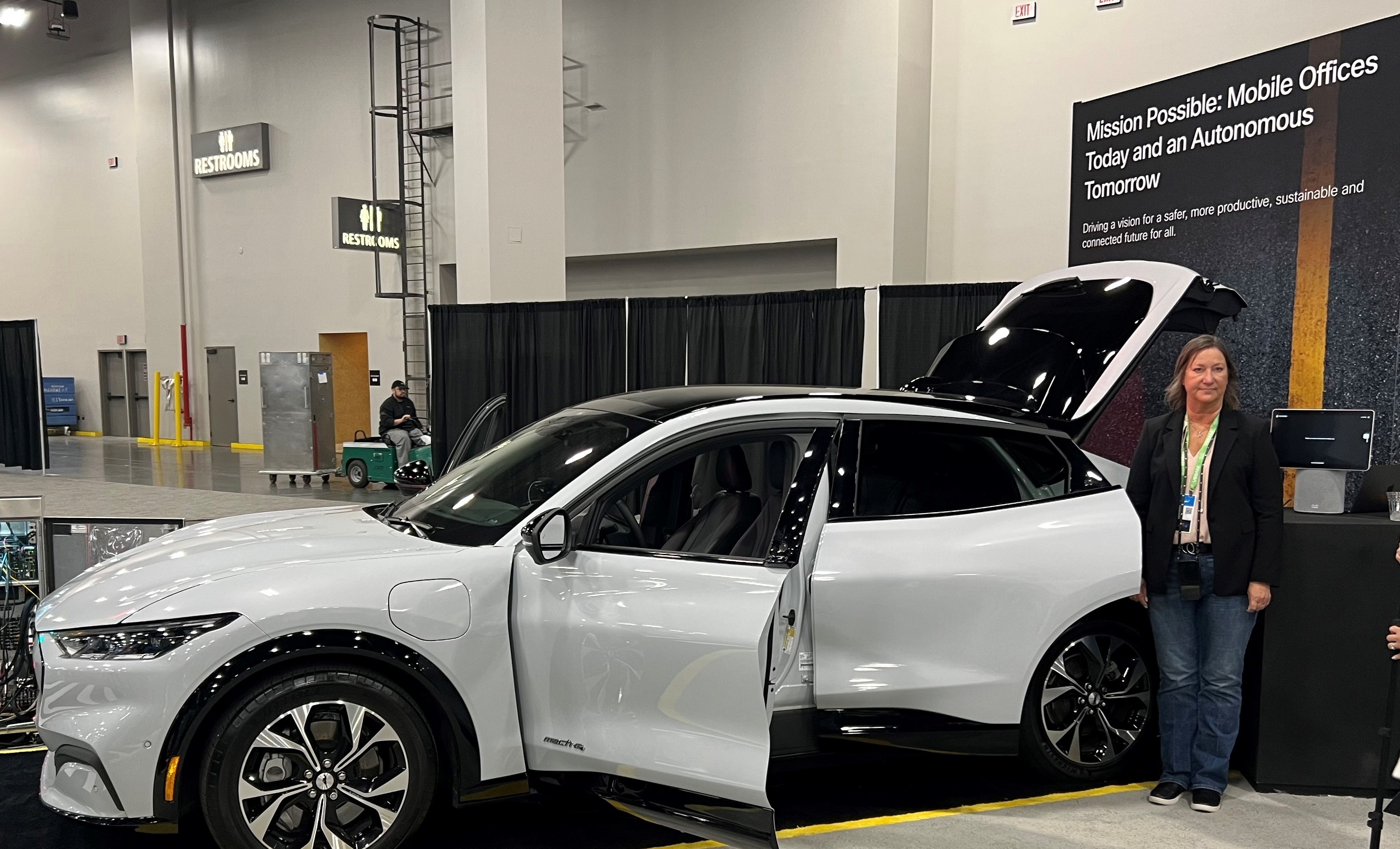 Cisco's Webex integration handiwork with Ford was on display at Cisco Live.
(Source: Light Reading/Jeff Baumgartner)