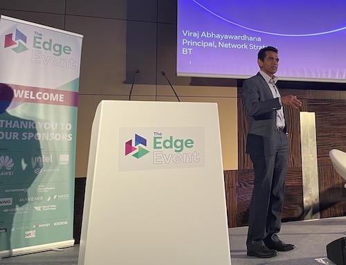 BT's Viraj Abhayawardhana points out that latency is less problematic in small countries. (Photo by Iain Morris)