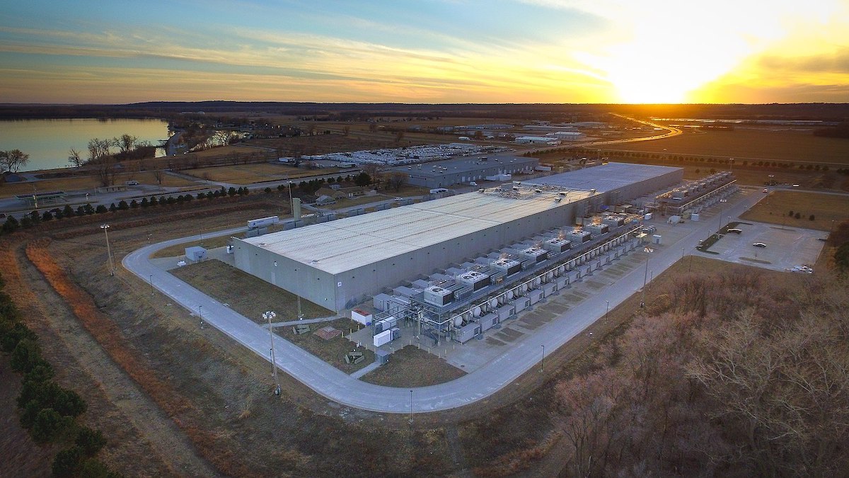 A Google data center in Council Bluffs, Iowa. (Source: Chaddavis Photography via Creative Commons)