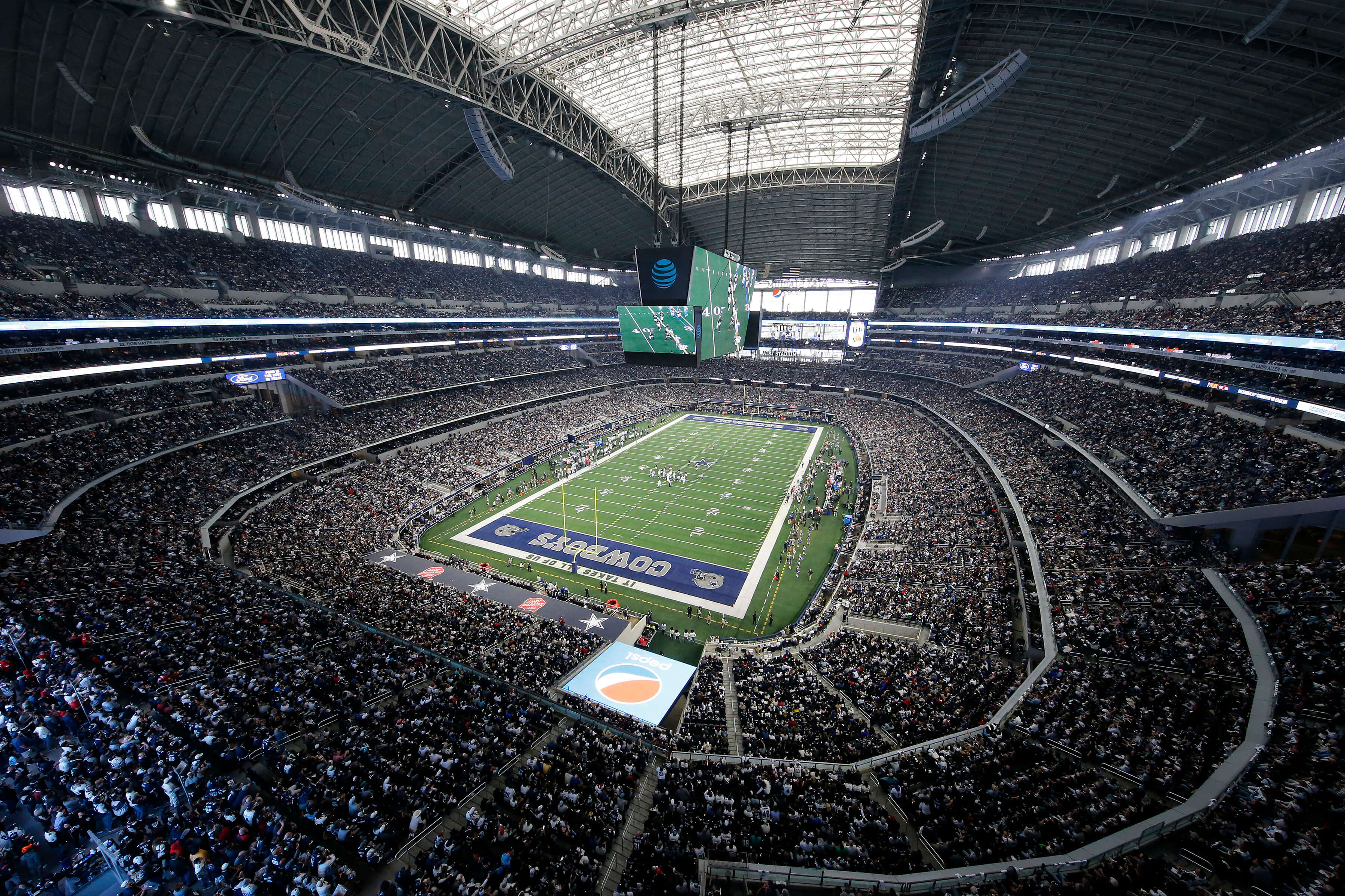 Inside AT&T Stadium during the Dec. 11 game vs. the Houston Texans.
(Source: The Dallas Cowboys Football Club)