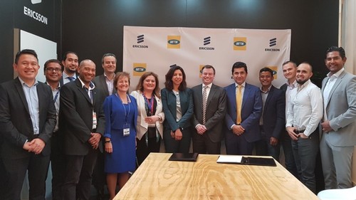 The Ericsson and MTN teams meet to plan their 5G cooperation at AfricaCom 2017.