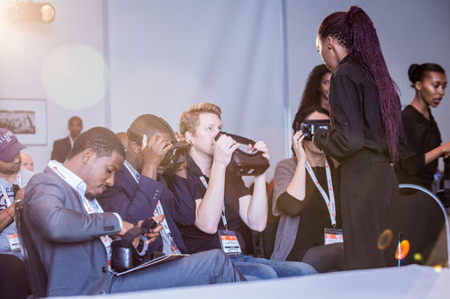 Delegates got the opportunity to trial the Digital Classroom of the future, part of the Connecting Africa track at AfricaCom.