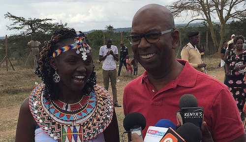 Bob Collymore, Safaricom's CEO, getting out and about in Kenya.