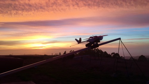 A Zipline drone ready for take-off. 