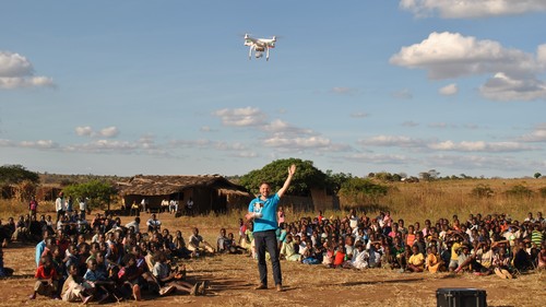 UNICEF staff are performing vital work with the aid of drones.