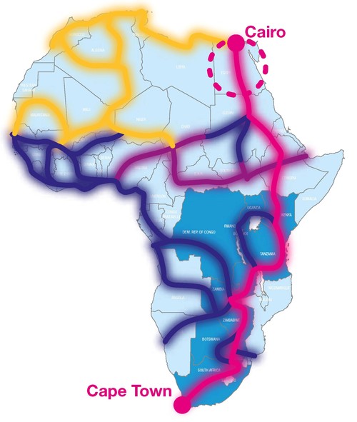 The One Africa network will run from Cairo to Cape Town and offers numerous interconnects to reach multiple markets.