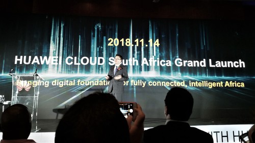 The launch of Huawei Cloud in South Africa. 