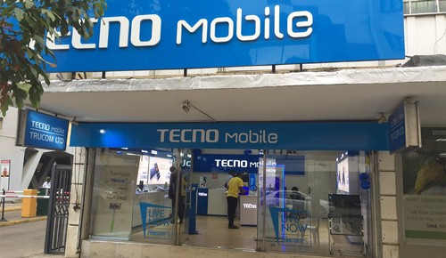 A Tecno mobile phone store in Nairobi, Kenya. 