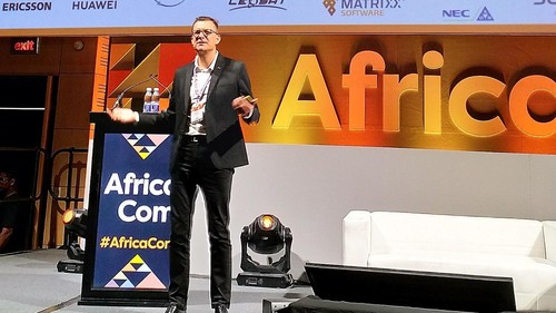 MTN CEO Rob Shuter at Africacom 2018.