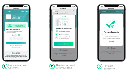 The Ozow PIN payment platform  