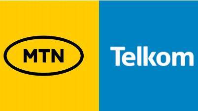 MTN and Telkom SA's corporate logos. Created by Connecting Africa.