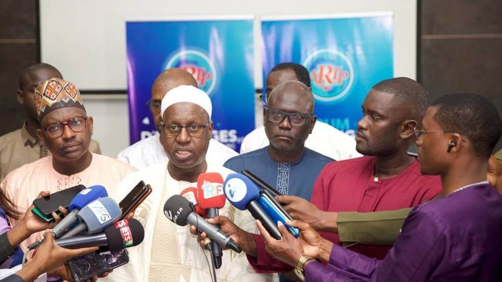 ARTP Director General Abdou Karim Sall speaks to the media.  (Source: ARTP)