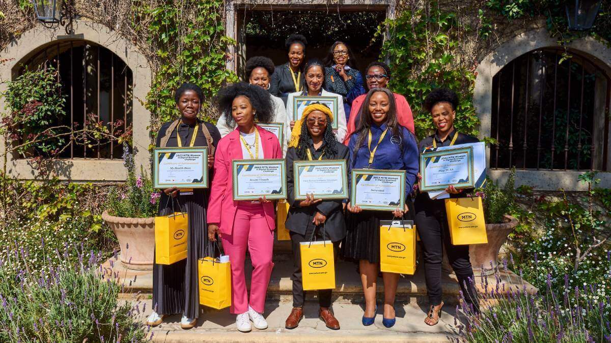 Finalists of the MTN Women in Digital Business Challenge 2023.   (Source: MTN Foundation)