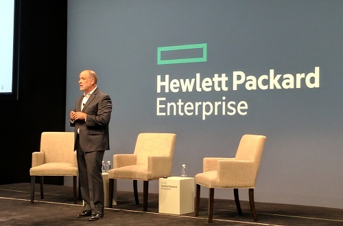 Mark Potter, the CTO of HPE and the director of HP Labs, speaking at Discover (Source: ECN)