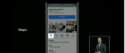 Business Chat is an option in Apple Maps search, and elsewhere. 