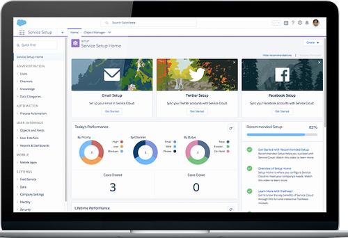 The updated Salesforce Service Cloud
(Source: Salesforce)