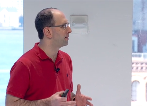 Microsoft EVP Scott Guthrie speaking at Connect.
(Source: Microsoft)