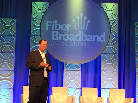 Verizon rediscovers its love affair with fiber, said Kyle Malady, senior vice president and chief network officer at Verizon Wireline during Fiber Connect 2017 in Orlando on June 13. 