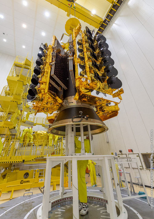 Satellite from SES subsidiary O3B gets ready for an April 2019 launch.