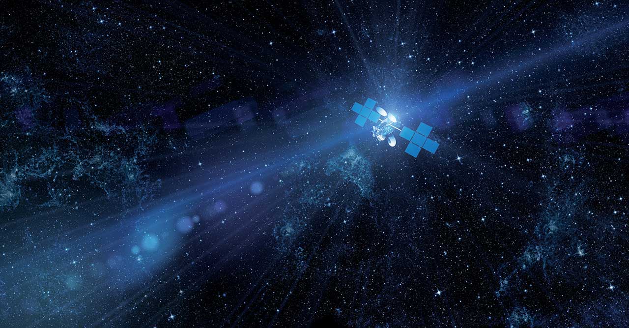 Rendering of Viasat satellite ViaSat-1. 
(Source: Viasat Press Resources)