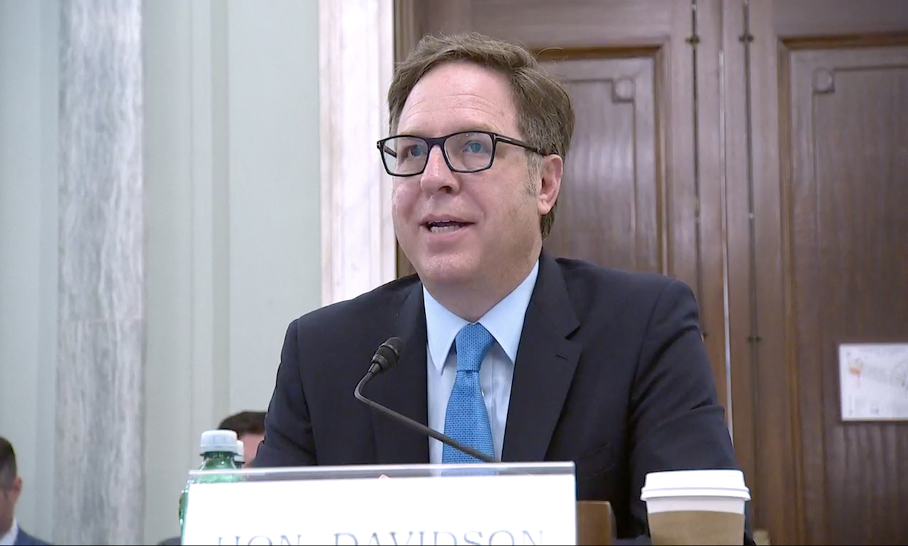 Alan Davidson at NTIA oversight hearing on June 9, 2022.
(Source: Screenshot via Senate Commerce Committee)